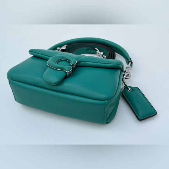 COACH Aqua Soft Pillow Tabby 18 In Nappa Leather - Picture 6 of 12